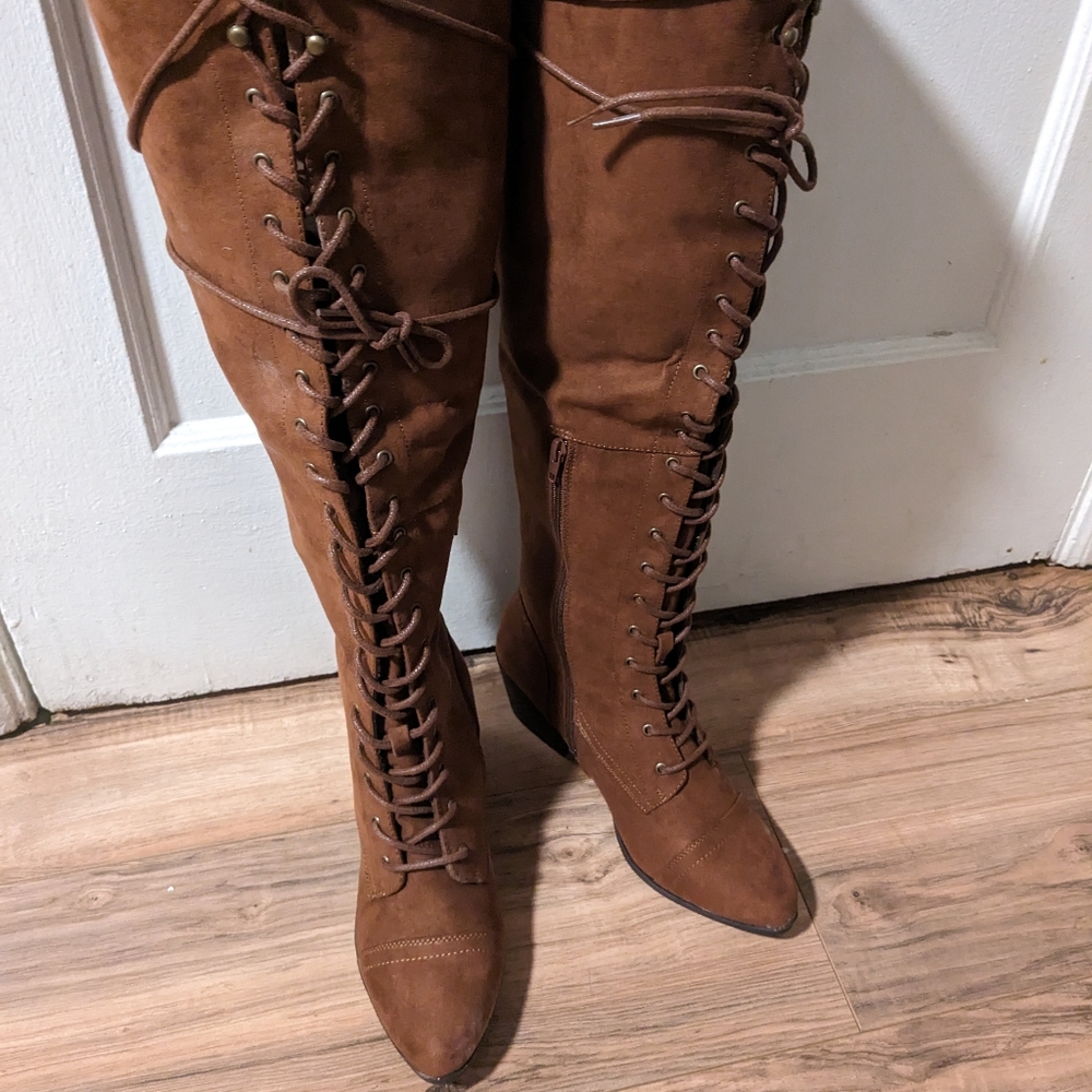 Oakley over the knee boots